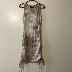Tye dye dress nude/taupe